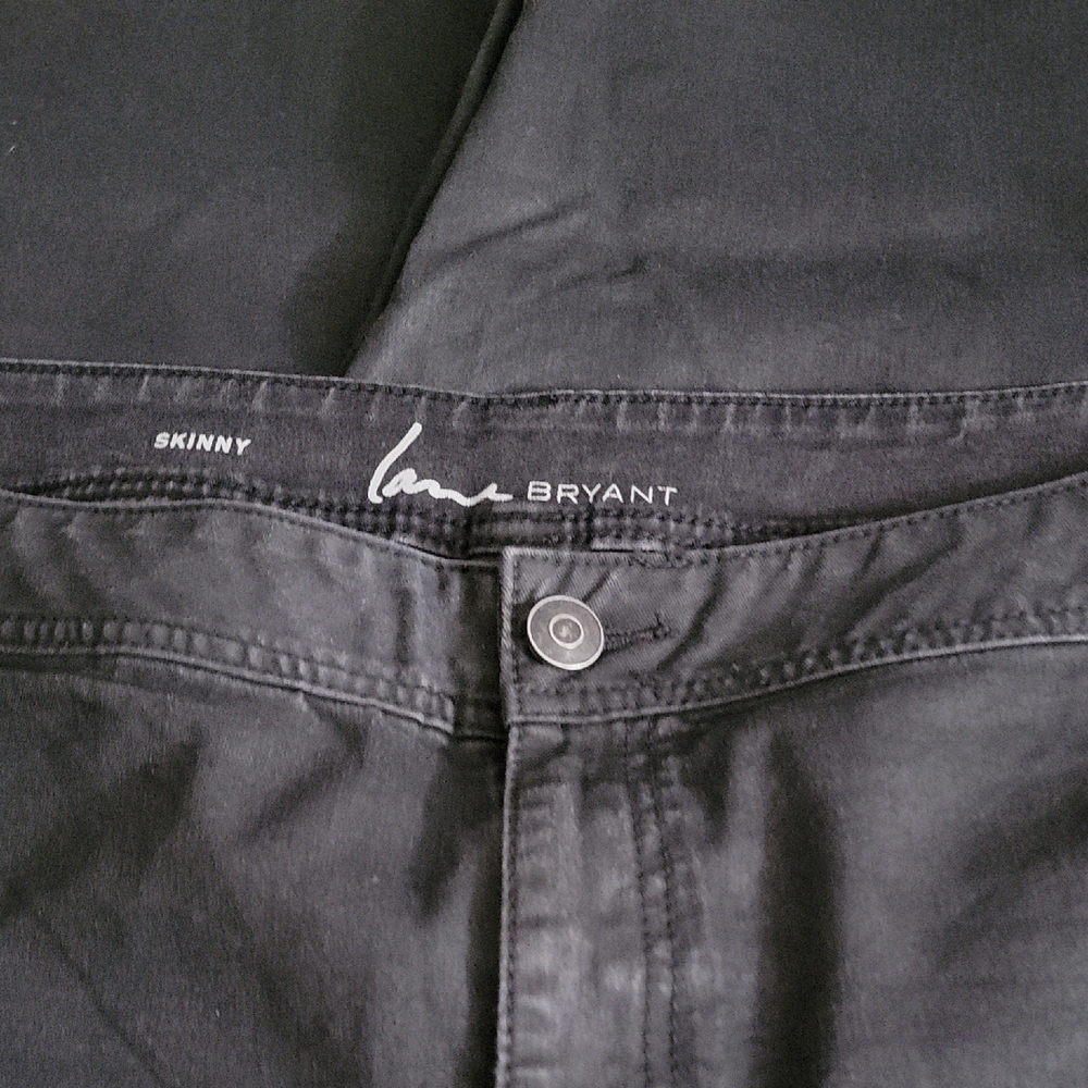 Lane Bryant Black Skinny Jeans Soft Denim
